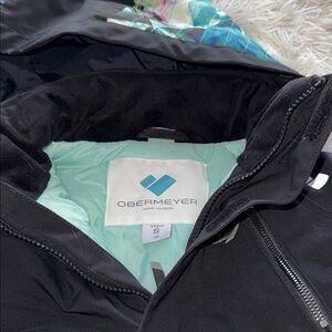 Obermeyer Black and Mint ski Jacket size S (8)
